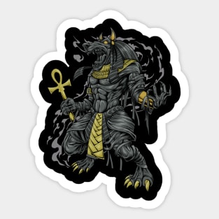 Egyptian god Anubis Sticker